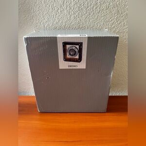 NEW Seiko QXG120BLH Airplane Ebony Mantel World Time Clock UNTESTED READ DESC